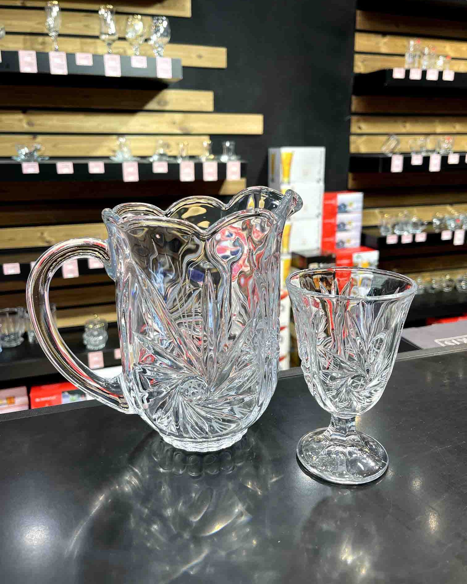 ست هفت پارچه پارچ و گیلاس خورشیدی
